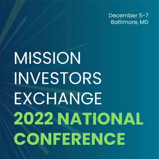 MIE National Conference Resources Mission Investors Exchange